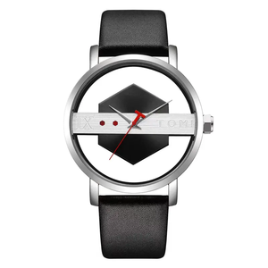Nuevo Reloj de Cuarzo con Esfera Redonda, Correa de Cuero, Reloj de Pulsera para Hombre, Alta Calidad, Diseño Hueco, Deportivo, Masculino - Product Image 3
