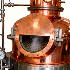 Equipo de Destilación de Brandy y Ron a Escala Comercial con Construcción de Cobre, Destilador de Cobre - Product Image 1