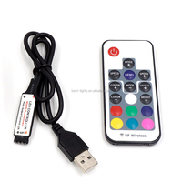 SMD 5050 RGB DC5V USB Tira de LED 30 LEDs/M 5M Tira de luz LED Cinta flexible Fondo de TV Control remoto