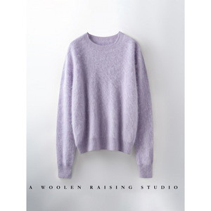Nouveautés – Pull en <span class=keywords><strong>cachemire</strong></span> brossé de haute qualité, tricoté plat, séchage rapide, respirant, doux, en fil naturel, manches longues, coupe ample - Product Image 2