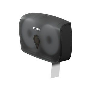 Distributeur de papier en rouleau jumbo double CDWK, design à tirage central, montage mural avec serrure antivol, matériau ABS, <span class=keywords><strong>CD</strong></span>-8042 - Product Image 1
