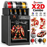 Version Globale X2d Combo Imprimante 3D avec Boîtier, Double Extrudeur, Nivellement Automatique, En Stock