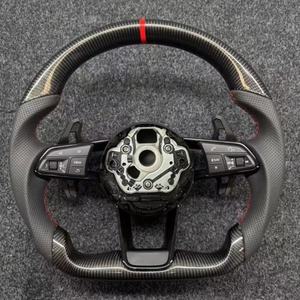 Volant de direction pour Volkswagen, volant <span class=keywords><strong>Golf</strong></span> <span class=keywords><strong>7</strong></span> MK <span class=keywords><strong>7</strong></span> MK <span class=keywords><strong>7</strong></span>.5 <span class=keywords><strong>R</strong></span> <span class=keywords><strong>GTI</strong></span> <span class=keywords><strong>Golf</strong></span> 6 MK 6 VW <span class=keywords><strong>Golf</strong></span> <span class=keywords><strong>7</strong></span>.5 <span class=keywords><strong>R</strong></span> en fibre de carbone - Product Image 6