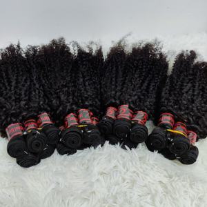 Letsfly Vente en gros de mèches de cheveux crépus bouclés de 22 pouces, 1 kg, 20 pièces, 100% cheveux humains, mèches de cheveux brésiliens, extensions de cheveux vierges traitées - Product Image 3