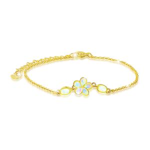 हस्तनिर्मित फूल क्रिस्टल अलेट सोने की चांदी की प्लेटेड वर्षगांठ उपहार - Product Image 6