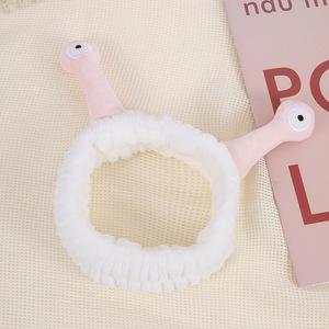 Custom Cartoon <strong>Snail</strong> Hair Band Fleece Women Washing Face Elastic Hairband Facial <strong>Makeup</strong> Spa <strong>Headband</strong> - Product Image 2