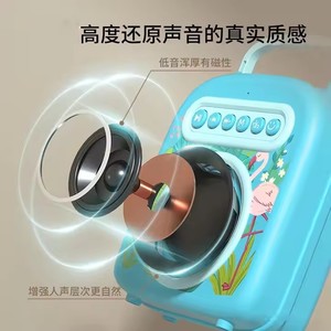 Micrófono para niños <span class=keywords><strong>Karaoke</strong></span> Máquina de cantar Doble trigo Micrófono para el hogar Audio Música Juguete - Product Image 2