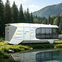 Maisonnette sur roues Royalstar X30 en acier, 30 m², maison préfabriquée modulaire en conteneur, design moderne, villa, bureau, appartement alimentée à l'énergie solaire