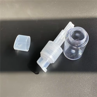 Échantillon gratuit atomiseur de shampoing sec transparent 120ml 80 ml distributeur de poudre de dépoussiérage en plastique pulvérisateur à pompe pour poudre de maquillage