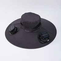 Nueva Gorra de Verano con Ventilador Ajustable y Carga Solar, Transpirable, con Protección UV, Ideal para Senderismo y Pesca al Aire Libre