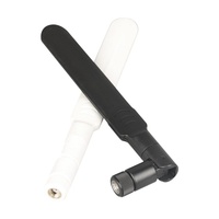 Antena WiFi Blanca de Doble Banda 2.4/5.8G, Antena de Alta Ganancia para Router, Antena Externa Omnidireccional con Conector SMA