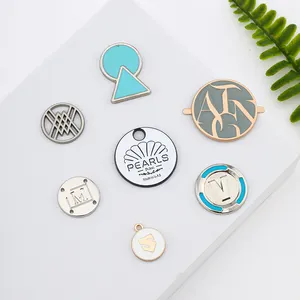Popular custom latest badges design label board small brand labels embossed make engraved clothing wallet plaque stationery bag