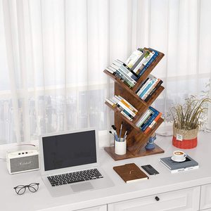 Librería Infantil de Madera MDF Marrón al por Mayor, Librería <span class=keywords><strong>Pequeña</strong></span> Tipo Árbol, Mueble de Esquina para Dormitorio, Librería de Escritorio de Madera - Product Image 6
