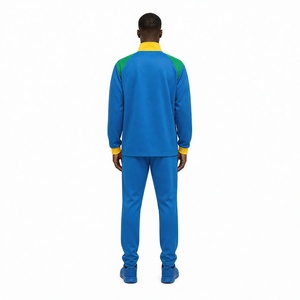 Chándal Deportivo para Hombre con Bloques de Color, Cierre de Cremallera, Estilo Deportivo, Azul, Amarillo, Verde, Material de Poliéster, Ropa de Primavera - Product Image 2