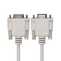 Cable de serie RS232 de 1,5 m, 3m, 5m, 10m, convertidor de PC macho a hembra, Cable adaptador de 9 pines