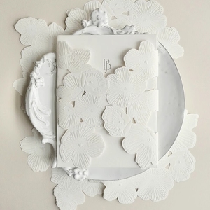 Tùy Chỉnh Cao cấp Pháp Lời Mời Đám Cưới Thiệp Chúc Mừng Đơn Giản Kinh Doanh Bưu Thiếp Thẻ Quà Tặng Thiết Kế Bao Bì Nhãn - Product Image 4