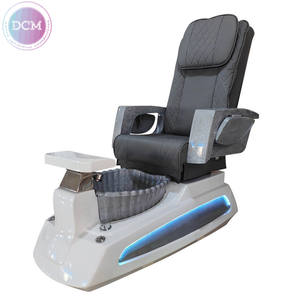 2025 nouveau modèle Pedi chaise Massage + pied + bain + chaise gris Spa chaise de pédicure avec Massage et lumières bassin à bulles - Product Image 1