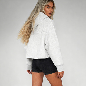 Sudadera con Capucha para Mujer, Personalizada con Logotipo, Estilo Holgado, Lavado Ácido, Bordado 3D, para Invierno, Yoga, <span class=keywords><strong>Gimnasio</strong></span> y Entrenamiento - Product Image 2