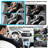 Module CarPlay sans fil, caméra de surveillance HD pour bébé, écran partagé, boîte CarPlay intelligente pour siège arrière de voiture
