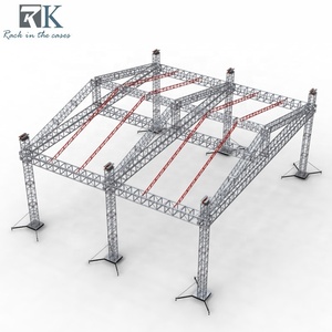 โครงสร้างโครงถักอลูมิเนียมขนาด 290x290 มม. สำหรับงานแสดงแสงสีเสียงในร่มและกลางแจ้ง  โครงถักเวทีคอนเสิร์ตแบบสปิกอต โครงถักดีเจ - Product Image 3