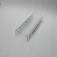 Support d'affichage de chaussures en acrylique transparent en forme de U, avec logo personnalisé imprimé, présentoir de comptoir en plexiglas pour chaussures