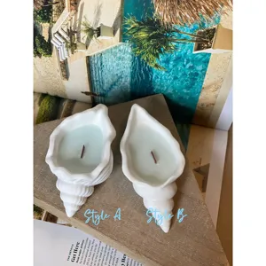 เทียนกลิ่นโอเชียนวิสเปอร์ในเปลือกเจสมอนไนต์เพื่อบรรยากาศสงบสุข - Product Image 1