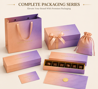 Boîte rigide de luxe écologique personnalisée pour chocolats, emballage cadeau avec matériaux recyclés, options de fermeture avec logo