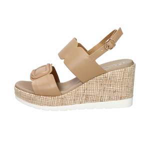 Sandalo con zeppa da donna Fashion Studio 51229-E5 Bianco - Product Image 1