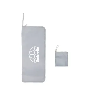 Borsa ombrello pieghevole stampata con Logo personalizzato borsa impermeabile in microfibra borsa per il trasporto dell'ombrello