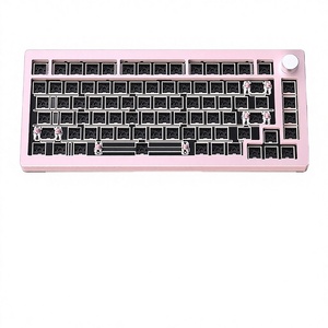 HY75V2 RGB מקלדת מכנית USB 3.0 מבנה מסגסוגת אלומיניום 75% פריסה חשופה, החלפה חמה, מתג כחול, אלחוטי, חדש - Product Image 4