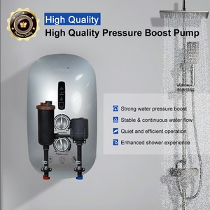 Chauffe-eau électrique instantané 5500W - Chauffe-eau sans réservoir mural à chauffage rapide avec pompe à <span class=keywords><strong>pression</strong></span> <span class=keywords><strong>pour</strong></span> appartement - Product Image 2