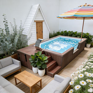 Piscine pour enfants avec des profondeurs sécurisées et une installation de toboggan aquatique ludique - Product Image 3