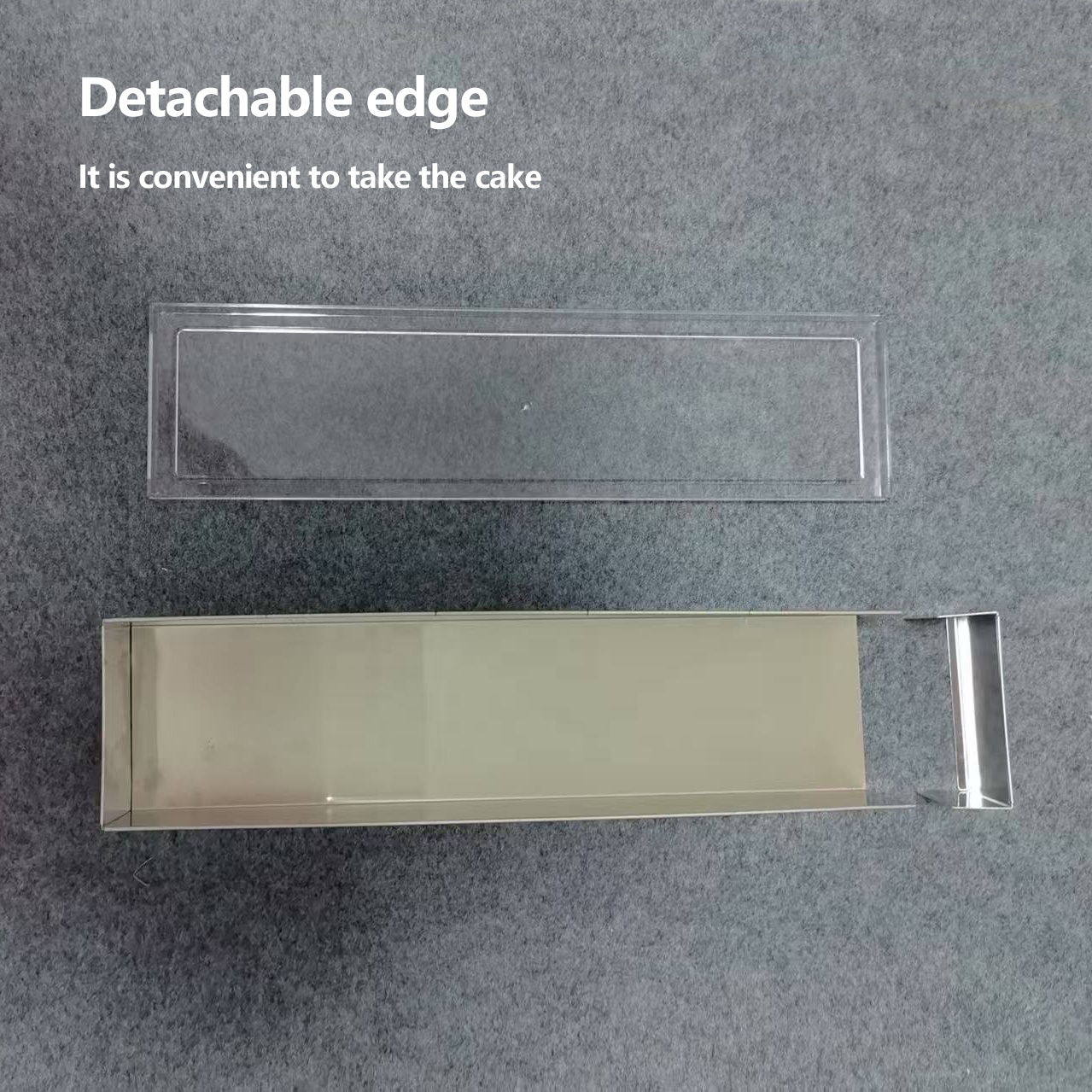 40*10*6cm with transparent lid , detachable edge