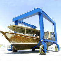Grue de levage de bateau de plaisance marine à moteur diesel de 600 tonnes, 800 tonnes, 1000 tonnes avec roulement et boîte de vitesses