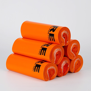 Bolsas de mensajero naranjas impermeables gruesas personalizadas para embalar sombreros, pelucas, cajas, regalos, tarjetas, bolsas de crayones - Product Image 2