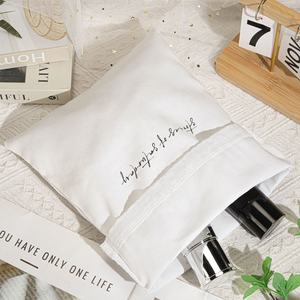 Bolsa Ecológica de Algodón Twill Blanco para Zapatos y Sombreros, con Logotipo Personalizado, Bolsa de Compras con Cordón de Algodón Twill - Product Image 2