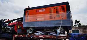 Compresor de Aire Diésel Portátil de 800cfm y 20 Bar con Inyección de Aceite para Compañías Mineras en Ghana - Product Image 6