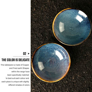 Grosir Langsung dari Pabrik Keramik Mangkuk Salad Buah dan Buah, Restoran Porselen Biru Melayani Sup Set Mangkuk Ramen - Product Image 4