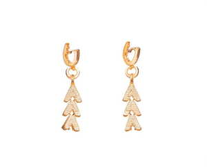 Gold Plated Letter A Drop Earrings For Women Trendy Fashion Jewelry - Product Image 1