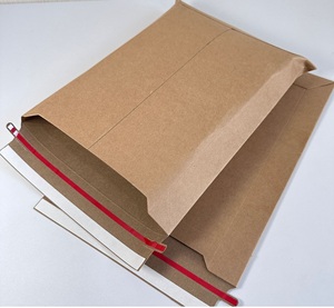 Sacchetti di cartone rigido spedizione mailer fabbrica personalizzare <span class=keywords><strong>A4</strong></span> formato buste <span class=keywords><strong>Kraft</strong></span> buccia e sigillo Hardborad.Brown o bianco - Product Image 4