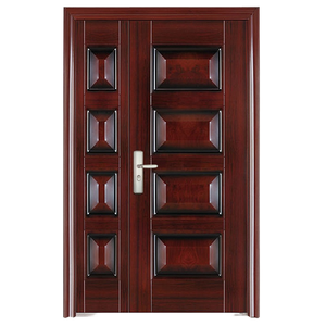 Modern Double Steel Doors para segurança comercial Terminado Interior e Exterior Shop Design para Villas - Product Image 4