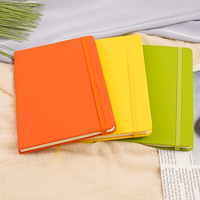 Cahier promotionnel en cuir Pu de broderie vintage en gros B5 avec porte-stylo