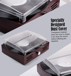 Tourne-disque <span class=keywords><strong>vinyle</strong></span> <span class=keywords><strong>optique</strong></span> vintage avec Bluetooth, 3 vitesses, tourne-disque avec haut-parleurs - Product Image 2