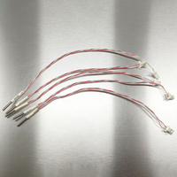 Sensor Suhu RTD Ultra-halus Pt100 1mm 1.5mm dari Baja Tahan Karat Industri OEM&ODM dengan Probe 3/4 Kawat Konektor JST VANORM IP66