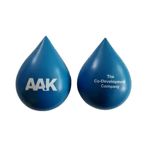 BSBH Cheap Eco Friendly Colorful Soft Stress Balls Custom Water Drop Stress Toys