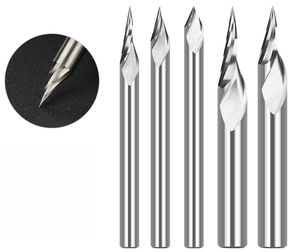 3.175mm máy tính phay cắt khắc CNC Lettering <span class=keywords><strong>Cutter</strong></span> cho nhôm Acrylic PVC - Product Image 1