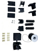 Moustiquaire plissée rétractable facile à installer, anti-moustiques, pour fenêtre, avec design pliable en aluminium et nylon, fixation par vis