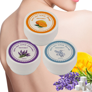 OPrivate Label Coffret de 3 gommages corporels exfoliants naturels pour Noël (Mangue & Lavande & Sel Marin) - Product Image 1