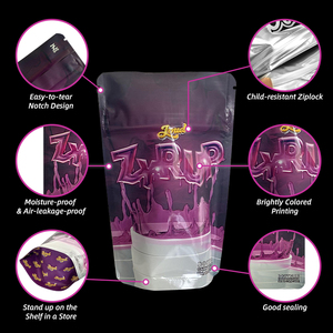 Free Samples Food-Grade Plastic Candy Snacks <strong>Edibles</strong> Packaging Herbal Product Mylar Pouch Bags - Product Image 4