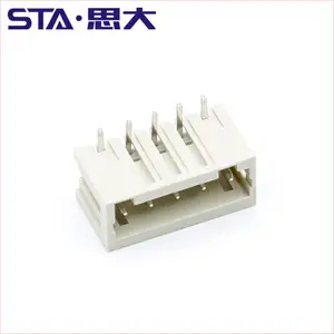 Conector de cableado de bloque de terminales MCS macho, paso de 3,5mm, con enchufe de elevación de Pilar